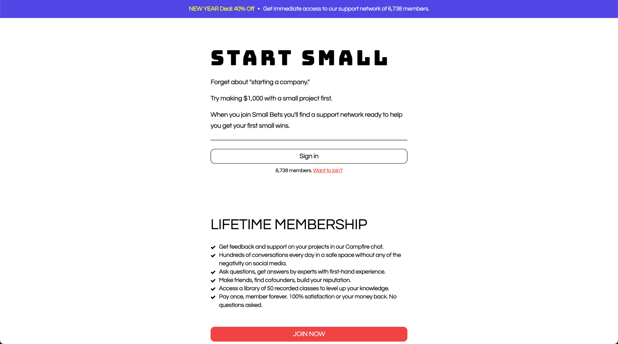 Small bets Small Bets Carrd Inspo Website
